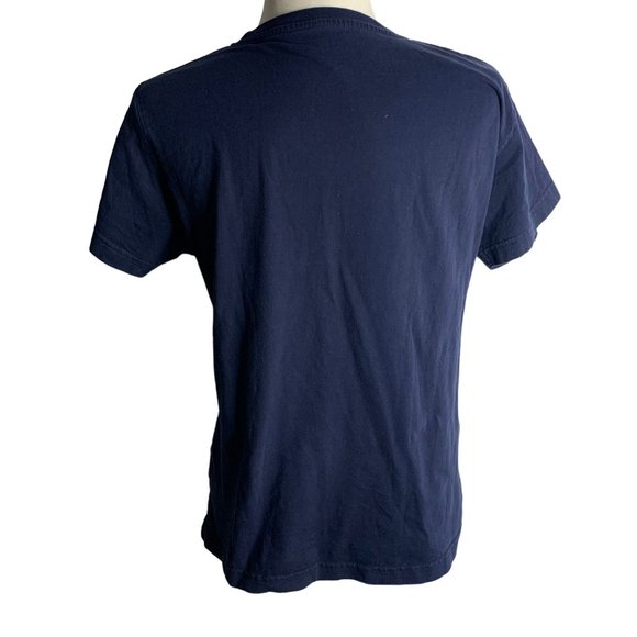 M&Ms New York Crewneck T Shirt L Blue Short Sleeves Snack Tee American Flag - Picture 4 of 6